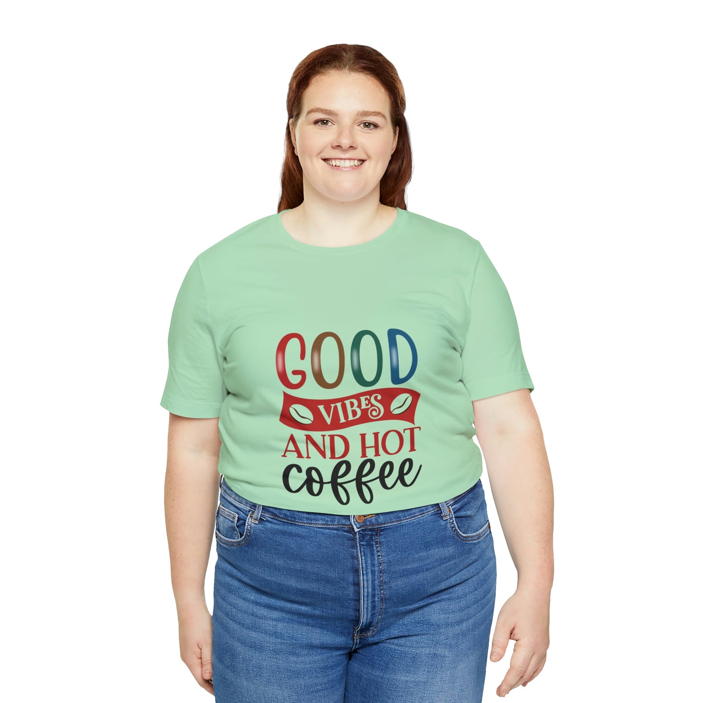 Good vibes and hot coffee Short Sleeve Tee