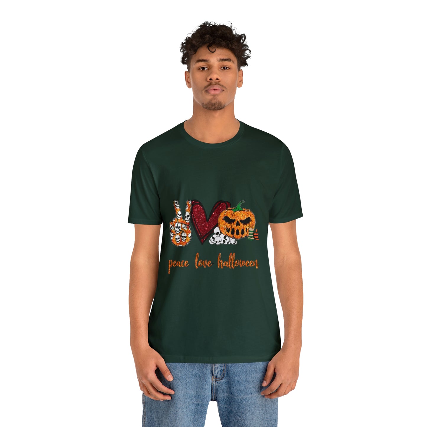 Peace, Love, & Halloween Unisex Shirt