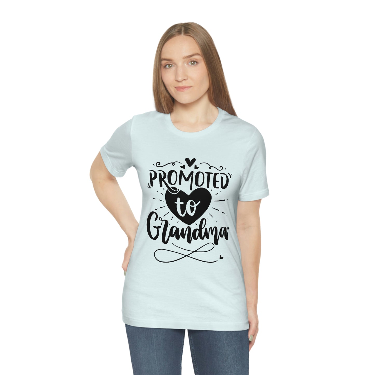 Promoted to Grandma Jersey Short Sleeve Tee