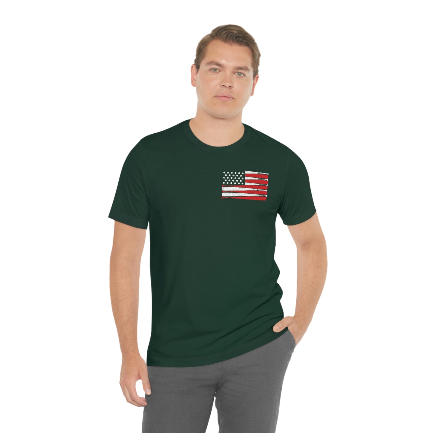 Baseball Flag Short Sleeve Tee