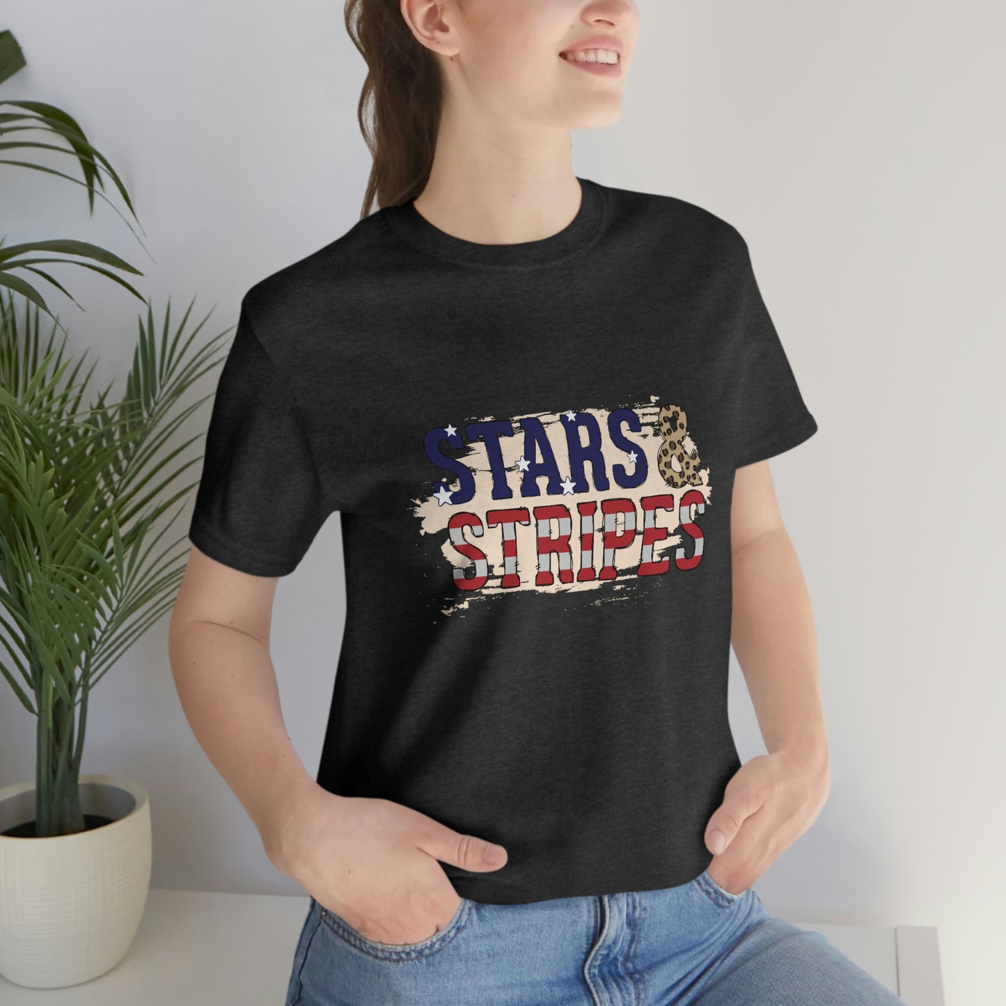 Stars and Stripes Unisex Jersey Short Sleeve Tee