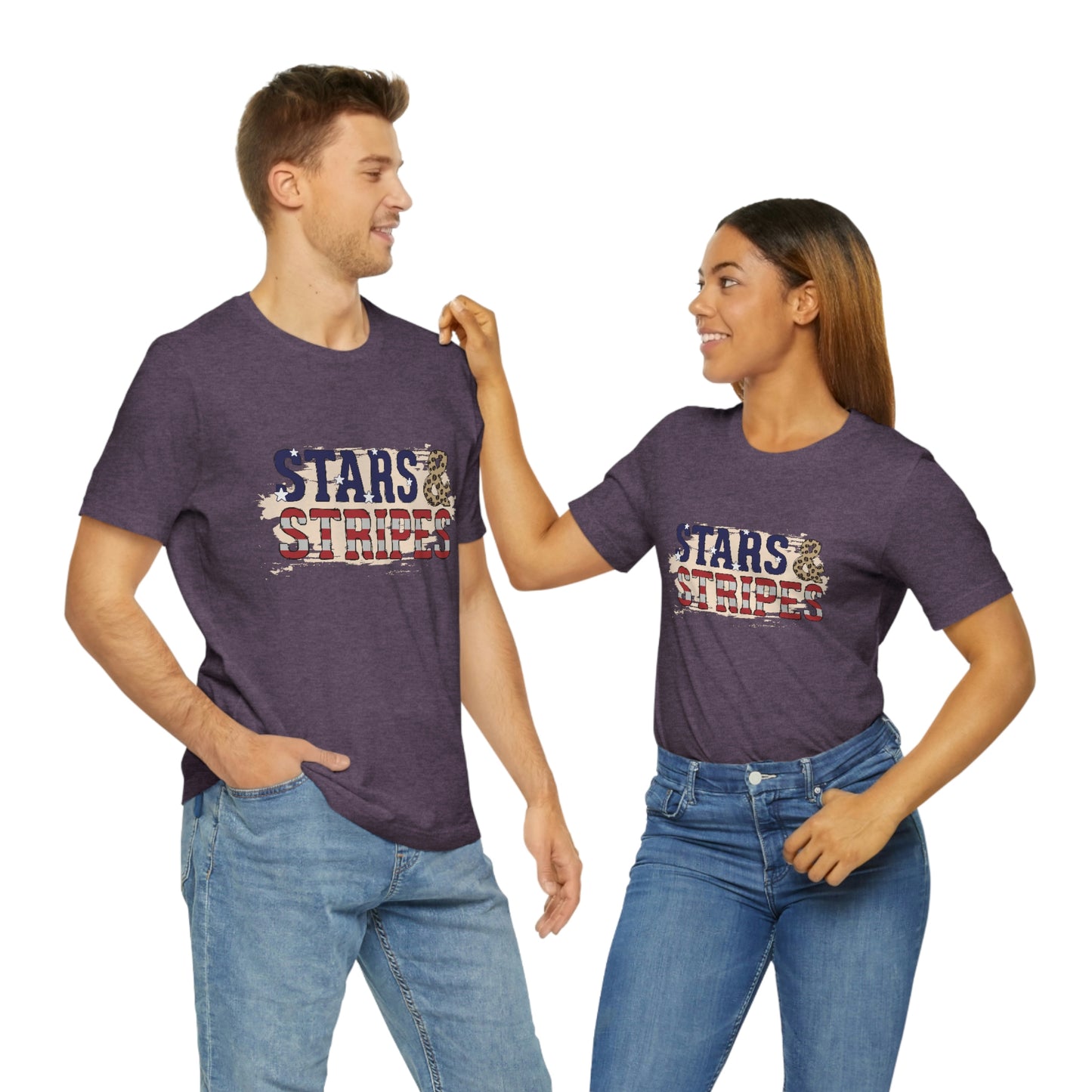 Stars and Stripes Unisex Jersey Short Sleeve Tee