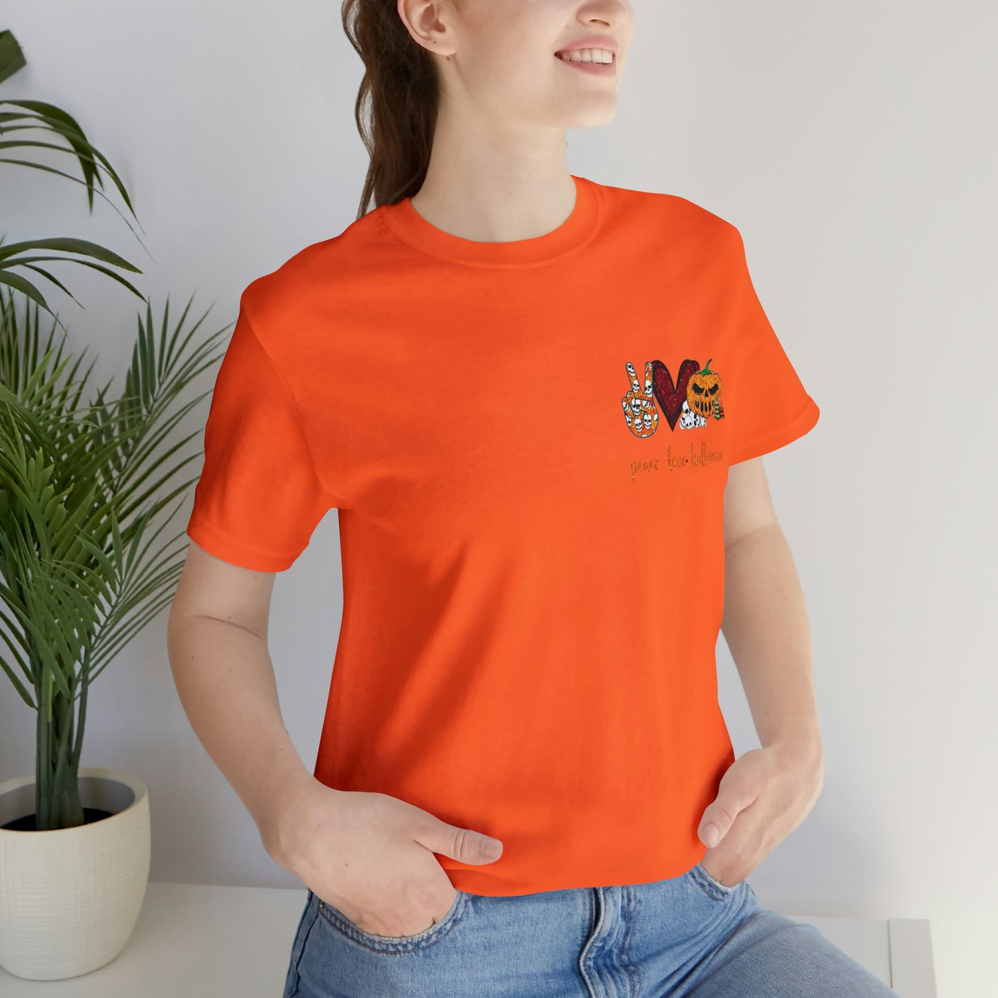 Peace.Love.Halloween Unisex Tee