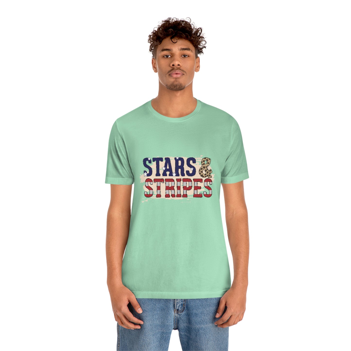 Stars and Stripes Unisex Jersey Short Sleeve Tee