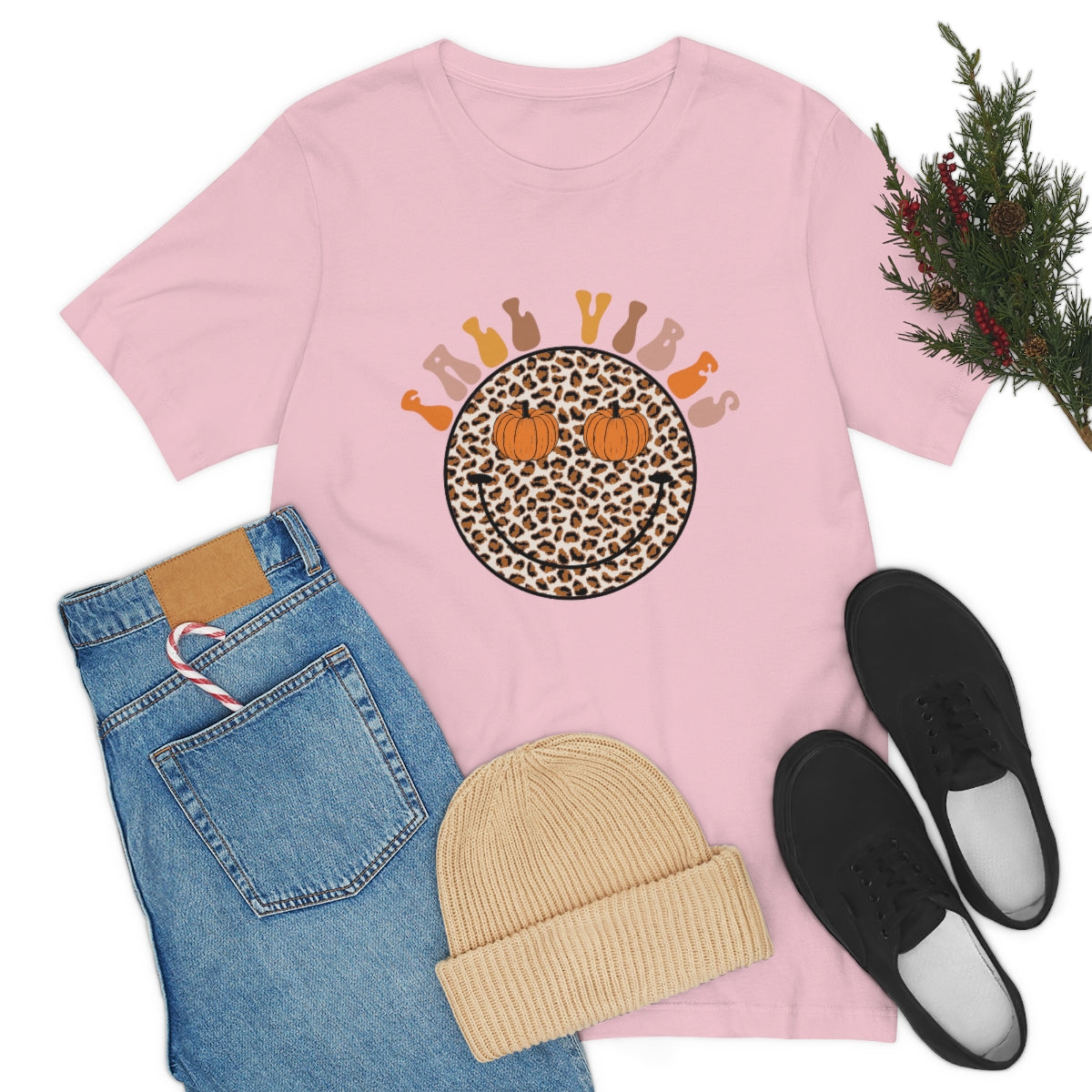 Fall Vibes Smiley Tee