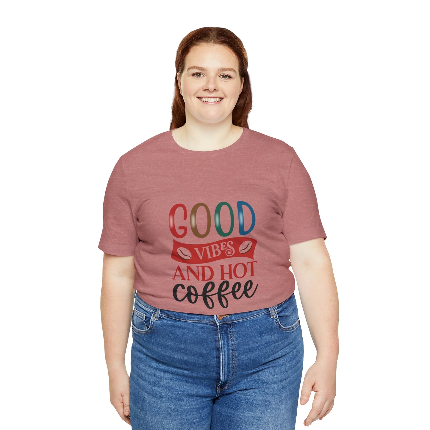 Good vibes and hot coffee Short Sleeve Tee