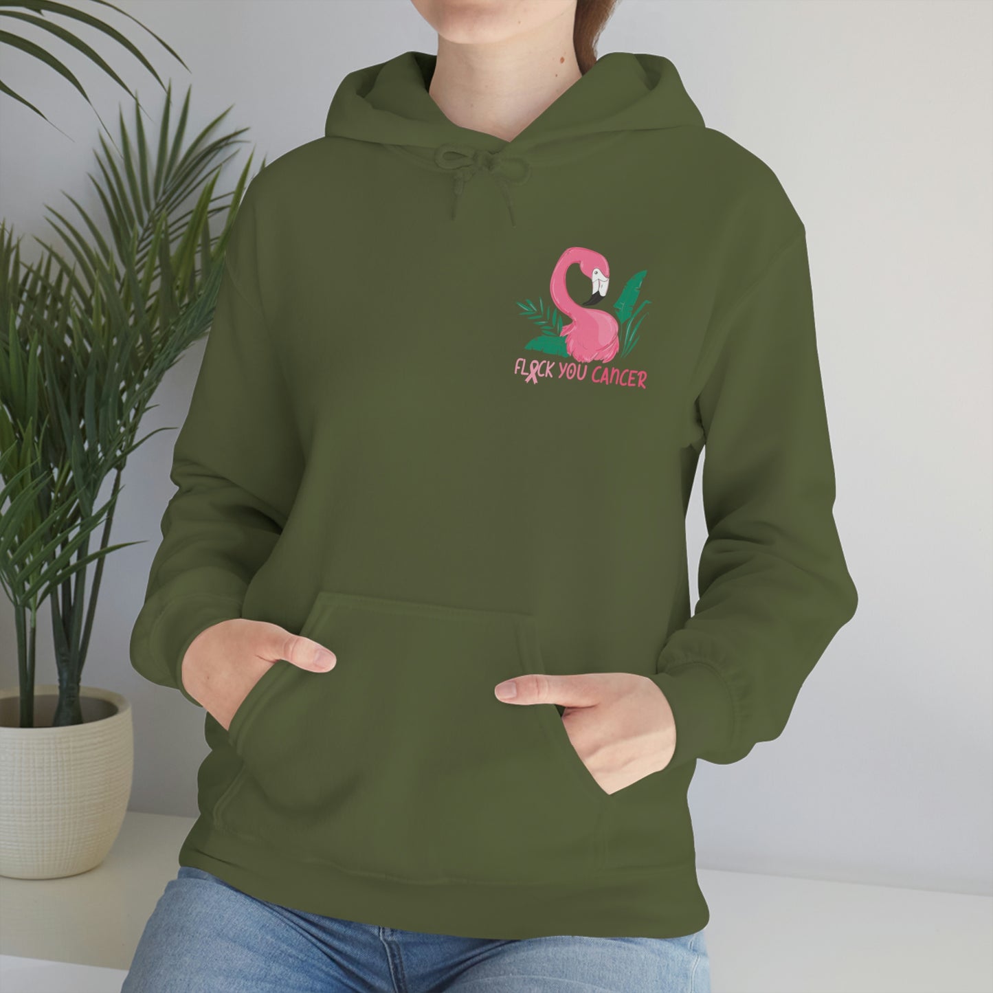 Flock You Cancer Unisex Heavy Blend™ Hooded Sweatshirt