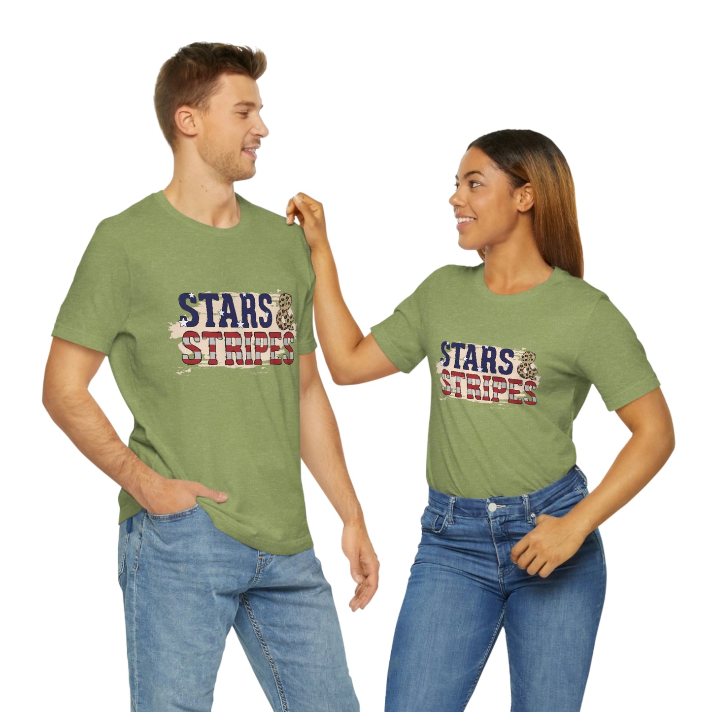 Stars and Stripes Unisex Jersey Short Sleeve Tee