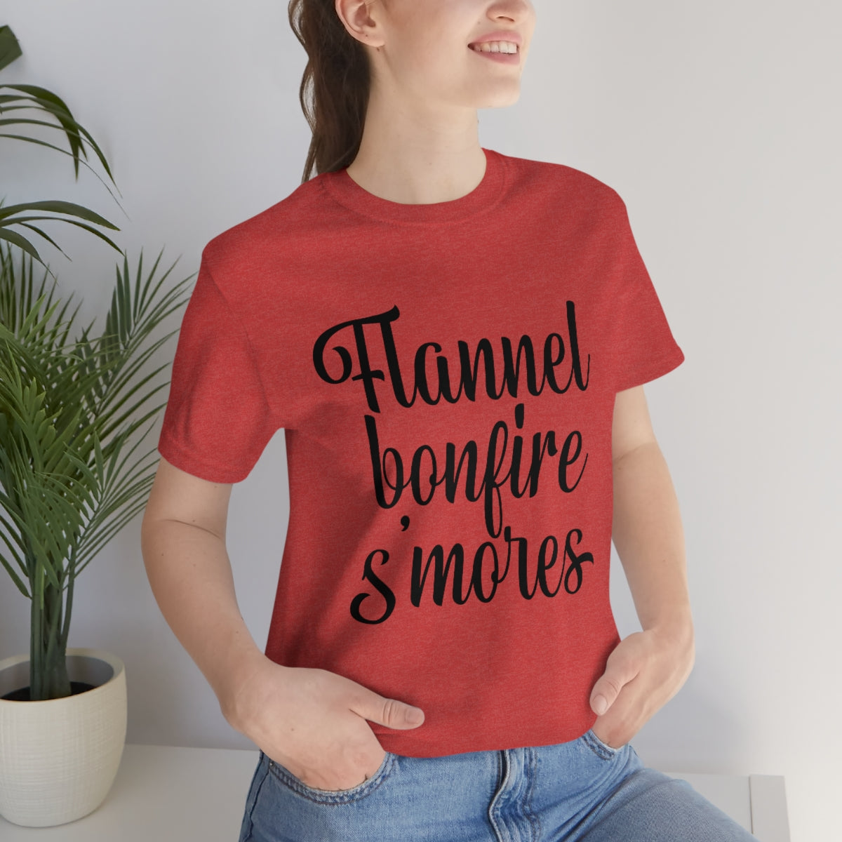 Flannel Bonfires S'mores Tee