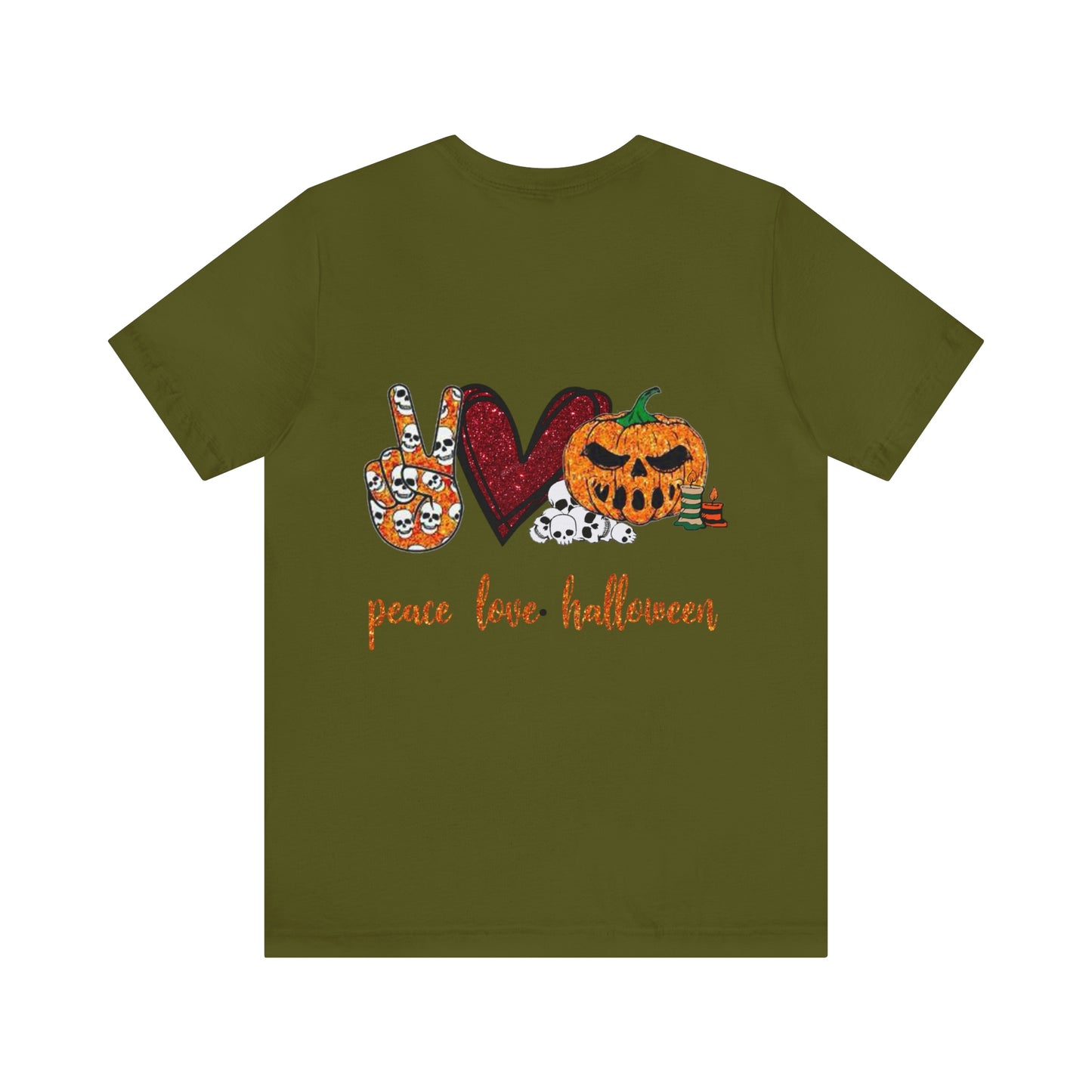 Peace.Love.Halloween Unisex Tee