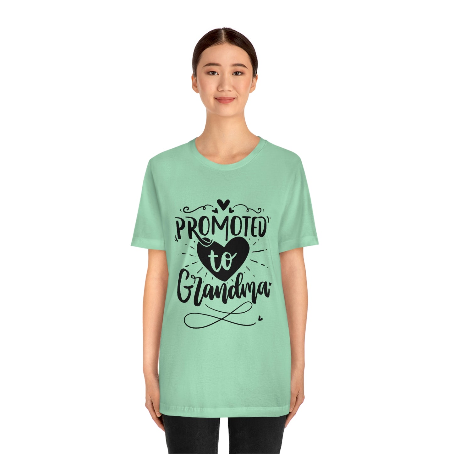 Promoted to Grandma Jersey Short Sleeve Tee