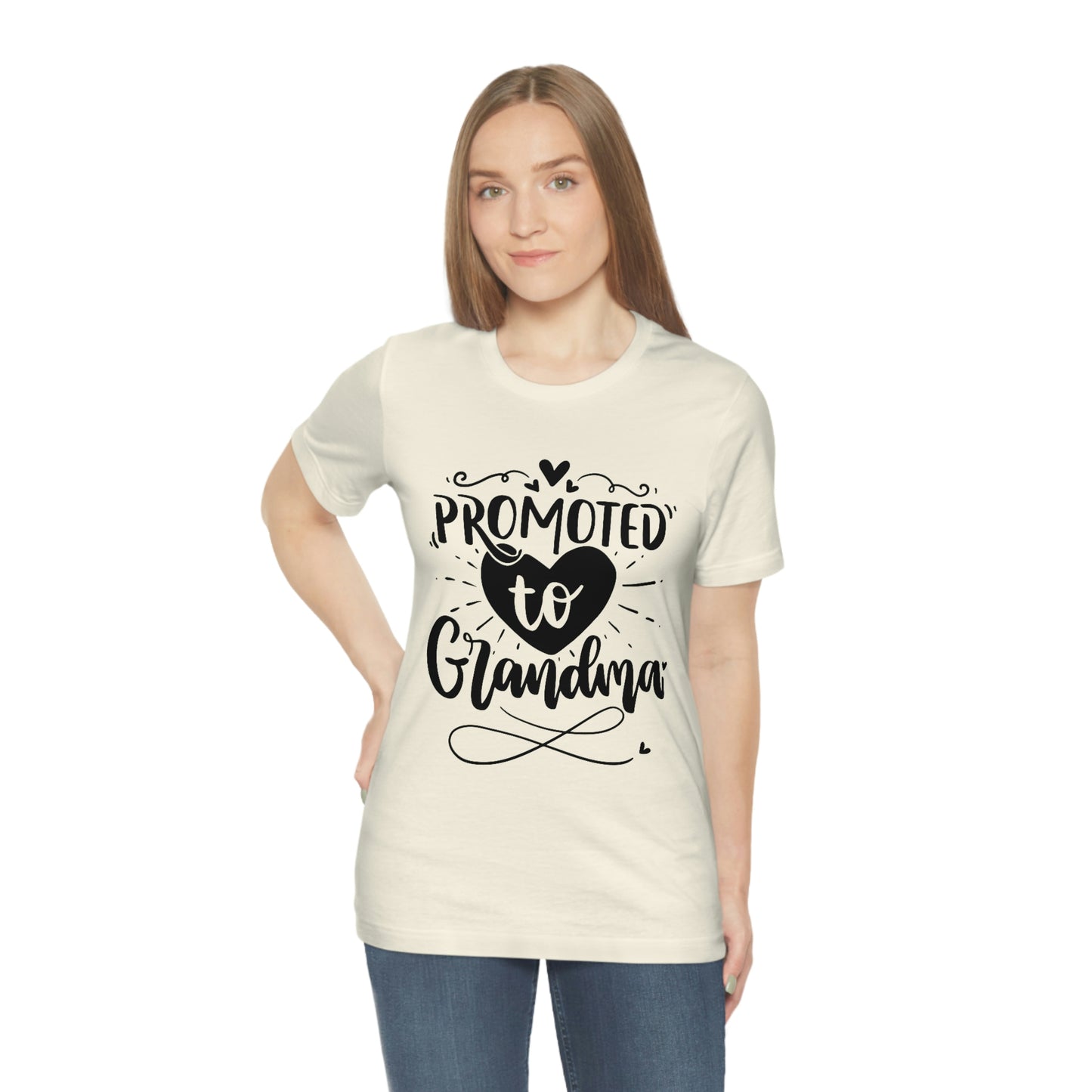 Promoted to Grandma Jersey Short Sleeve Tee