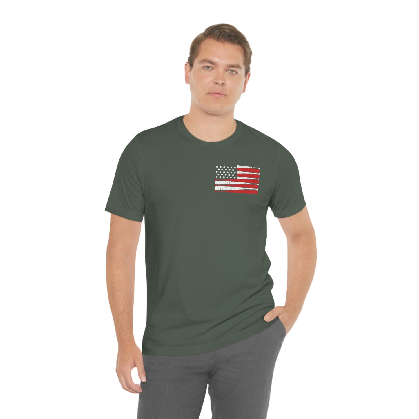 Baseball Flag Short Sleeve Tee