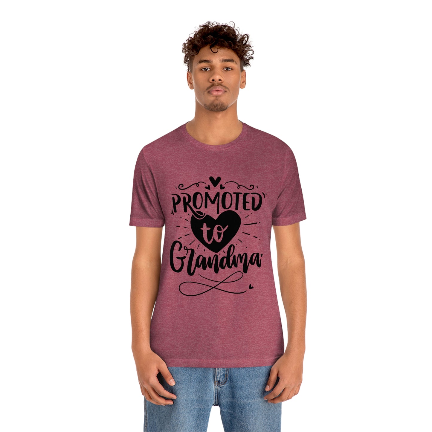 Promoted to Grandma Jersey Short Sleeve Tee