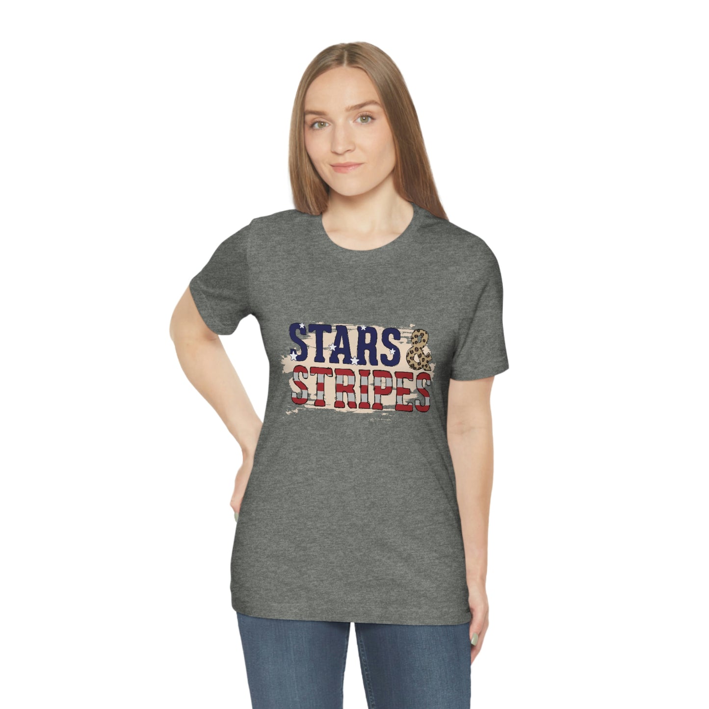 Stars and Stripes Unisex Jersey Short Sleeve Tee