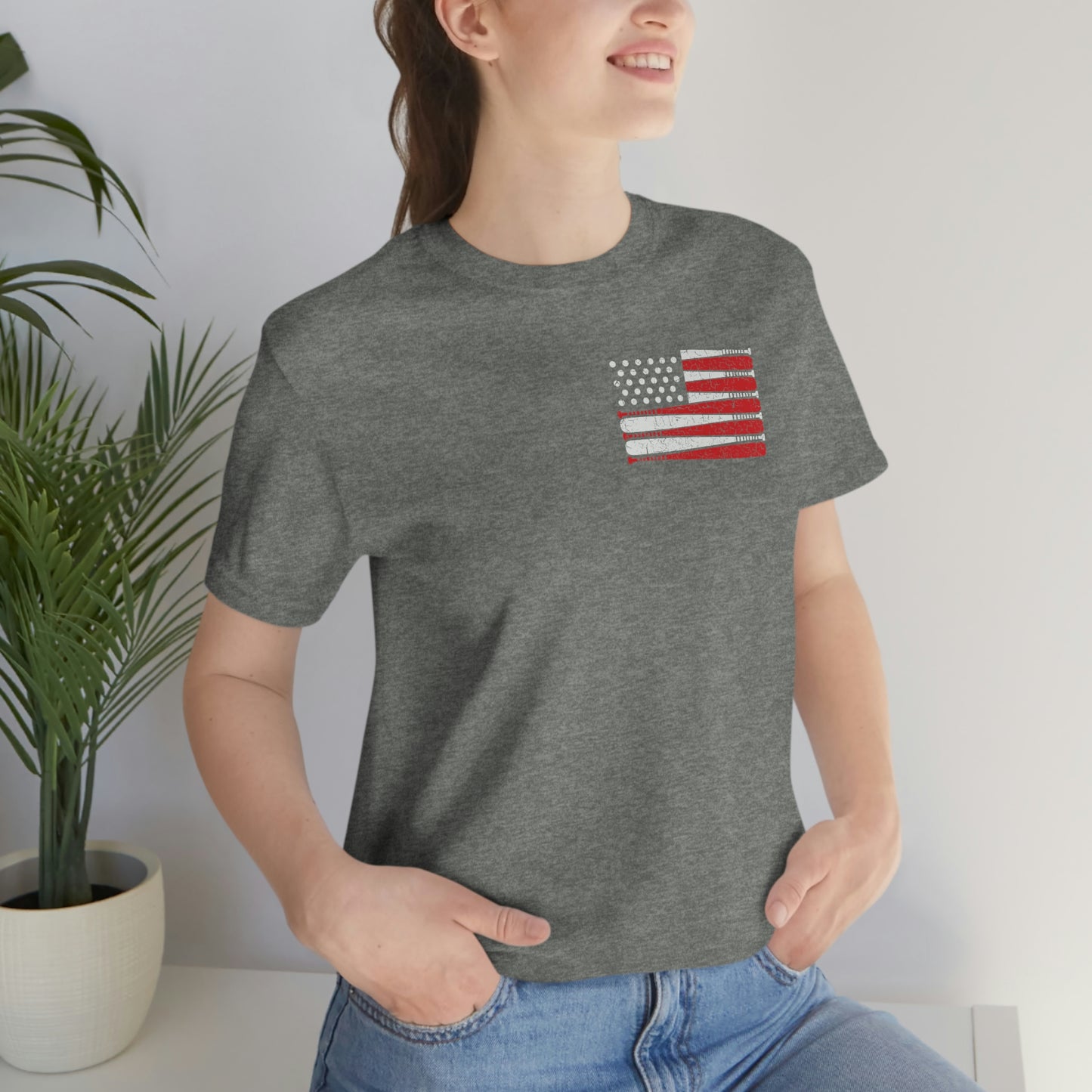 Baseball Flag Short Sleeve Tee