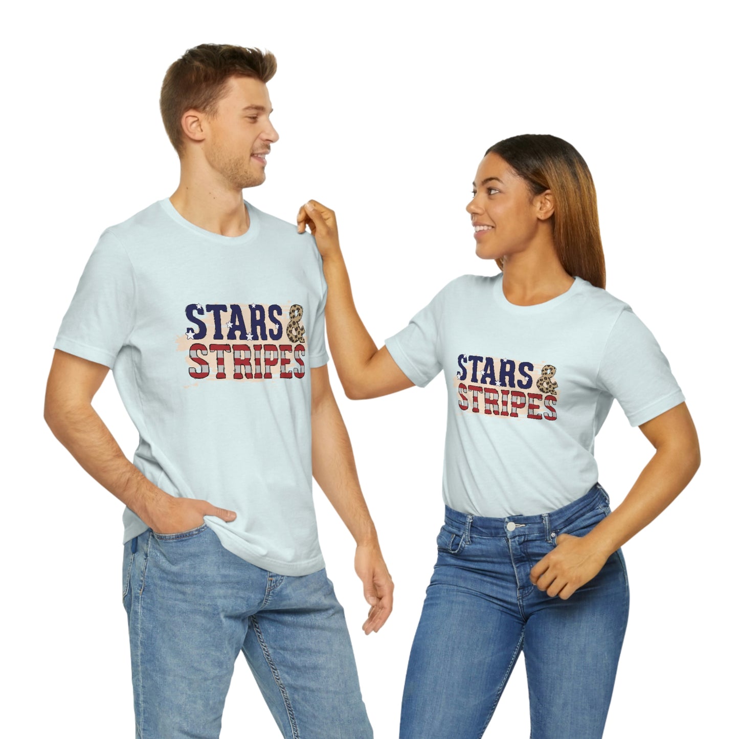 Stars and Stripes Unisex Jersey Short Sleeve Tee