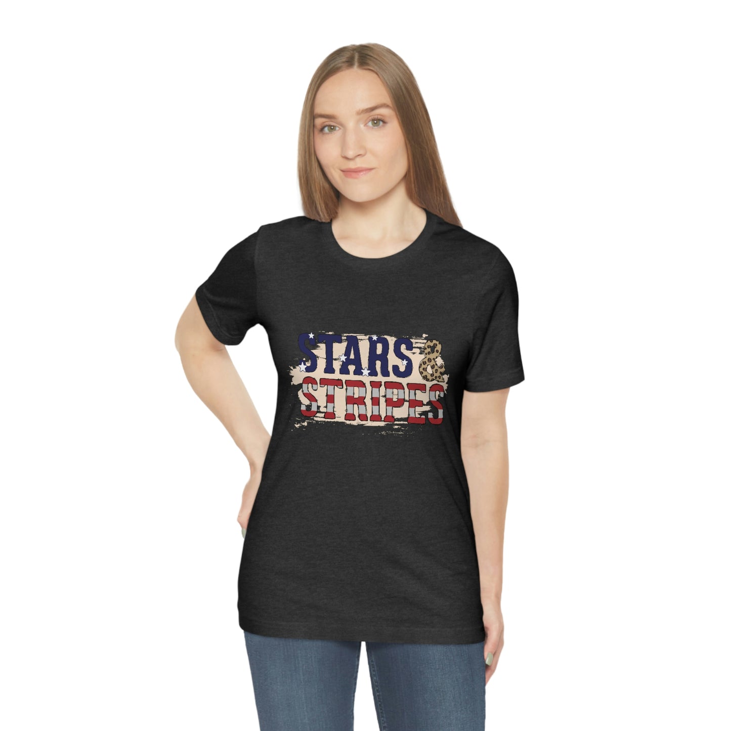 Stars and Stripes Unisex Jersey Short Sleeve Tee