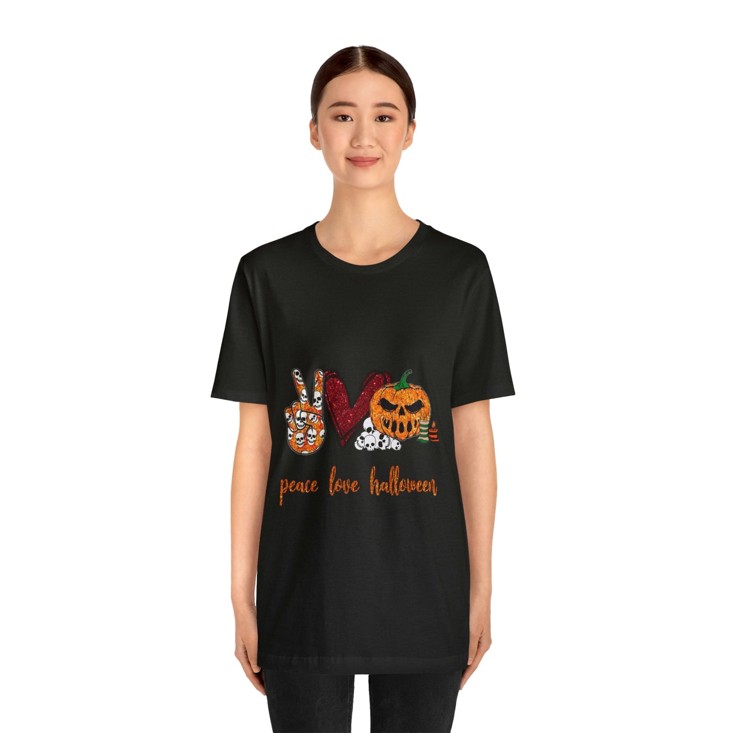 Peace, Love, & Halloween Unisex Shirt