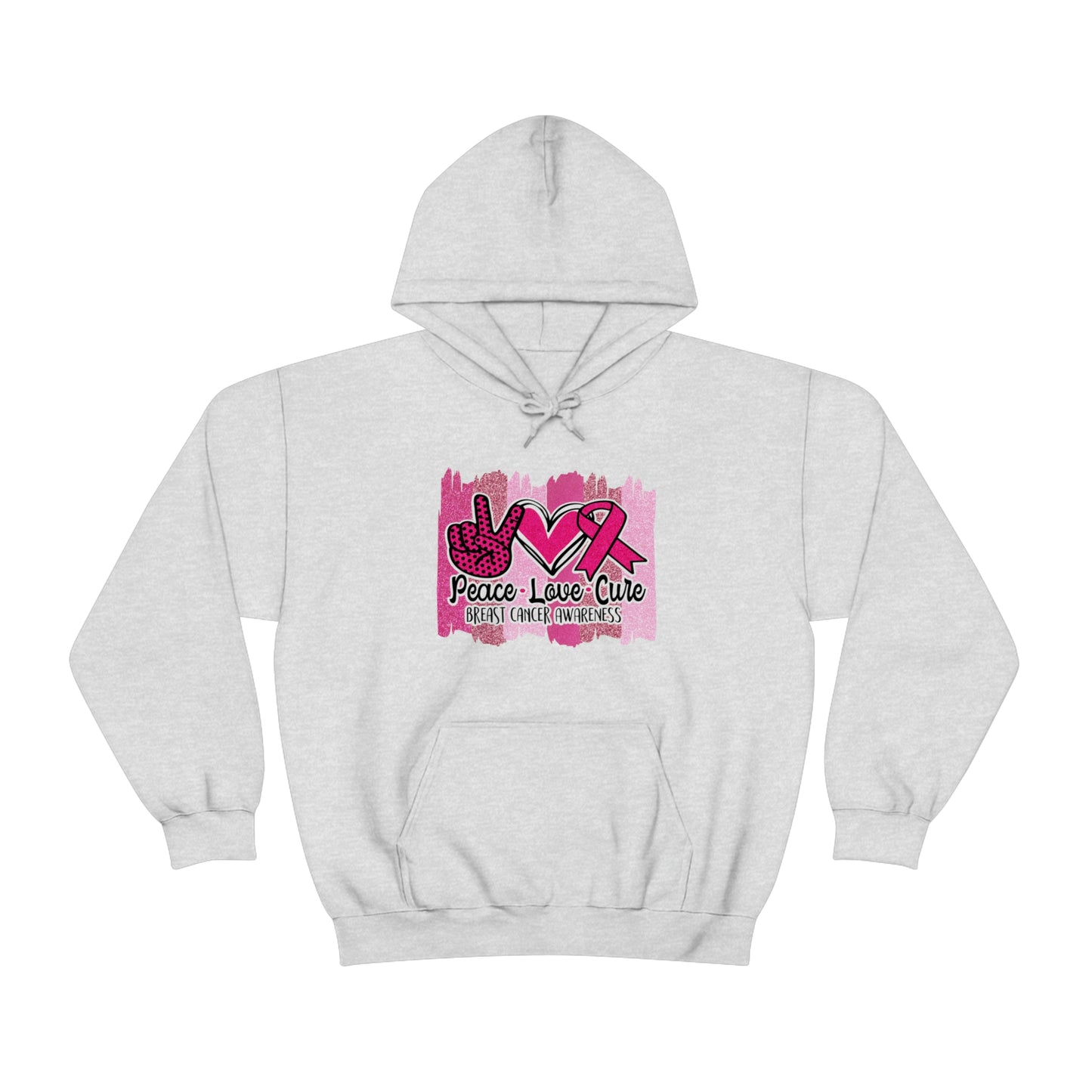 Peace.Love.Cure Unisex Heavy Blend™ Hooded Sweatshirt