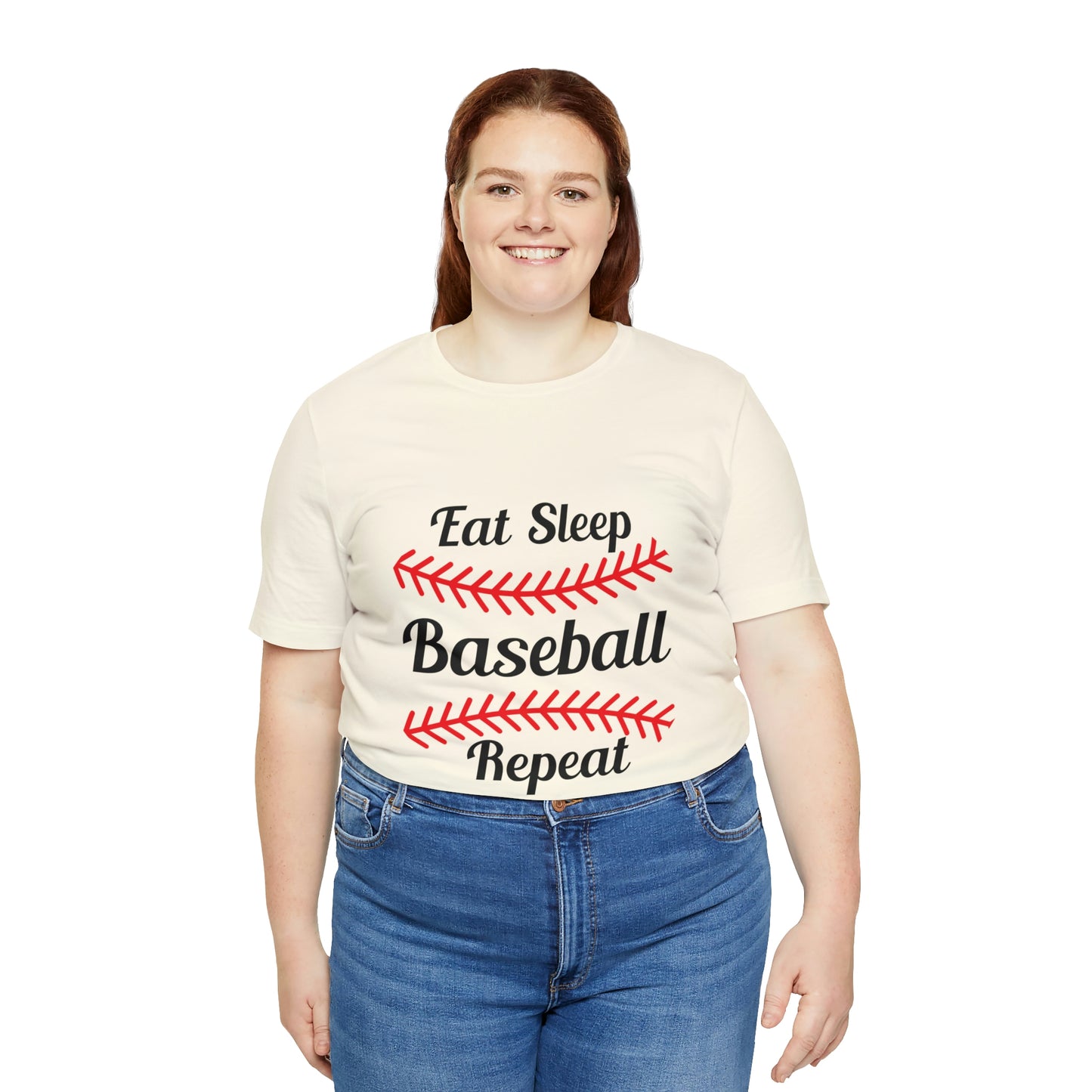 Eat Sleep Baseball Repeat Short Sleeve Tee