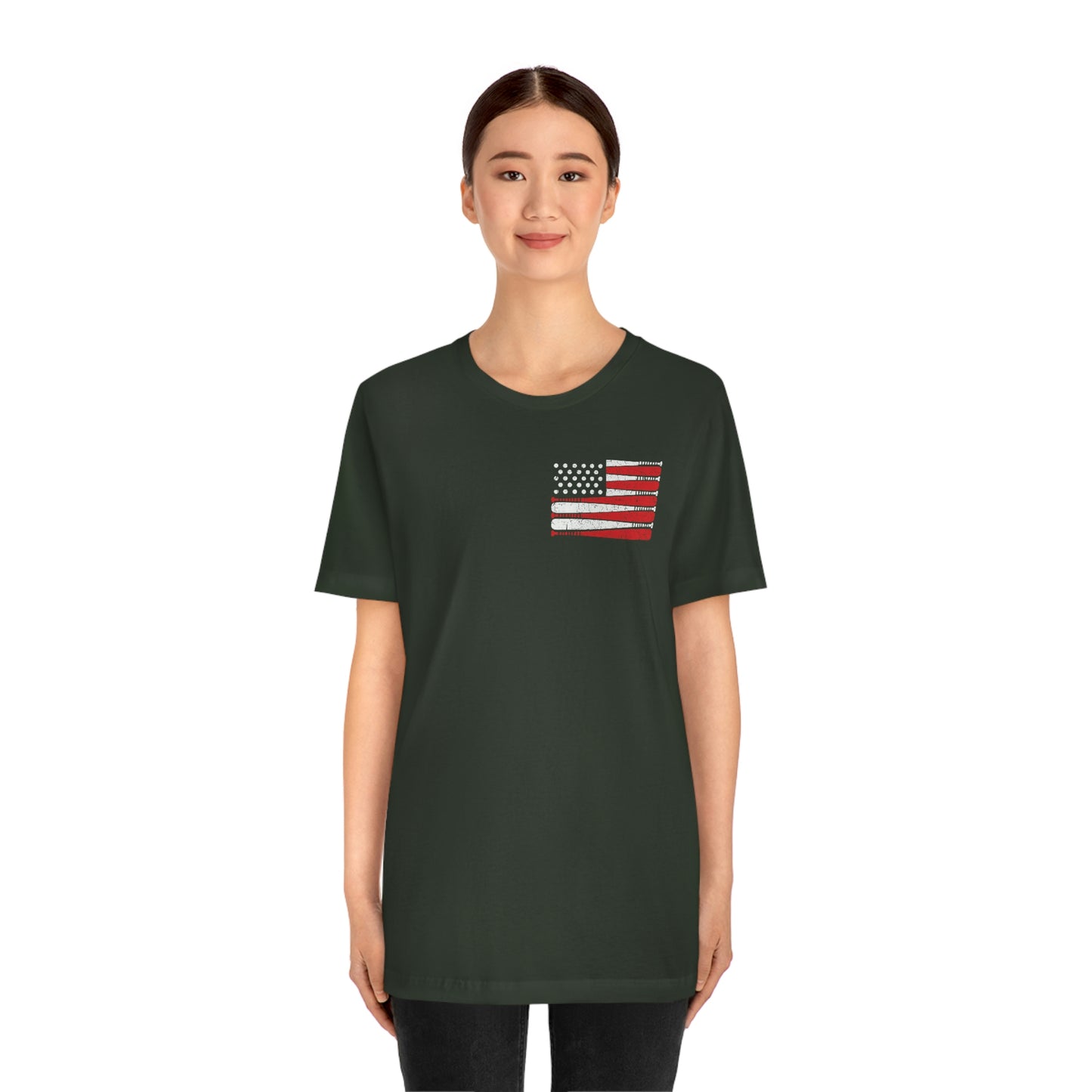 Baseball Flag Short Sleeve Tee