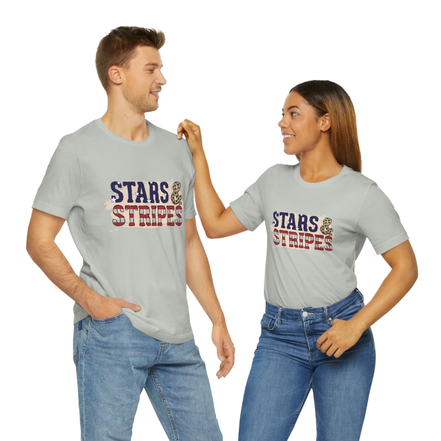 Stars and Stripes Unisex Jersey Short Sleeve Tee