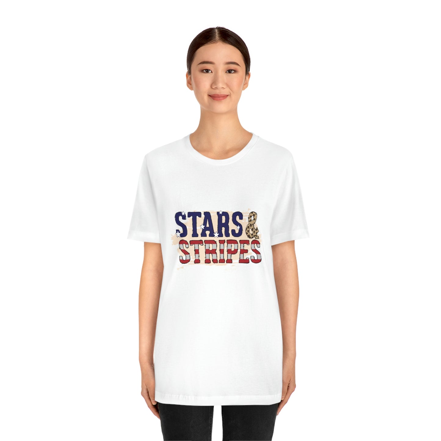 Stars and Stripes Unisex Jersey Short Sleeve Tee