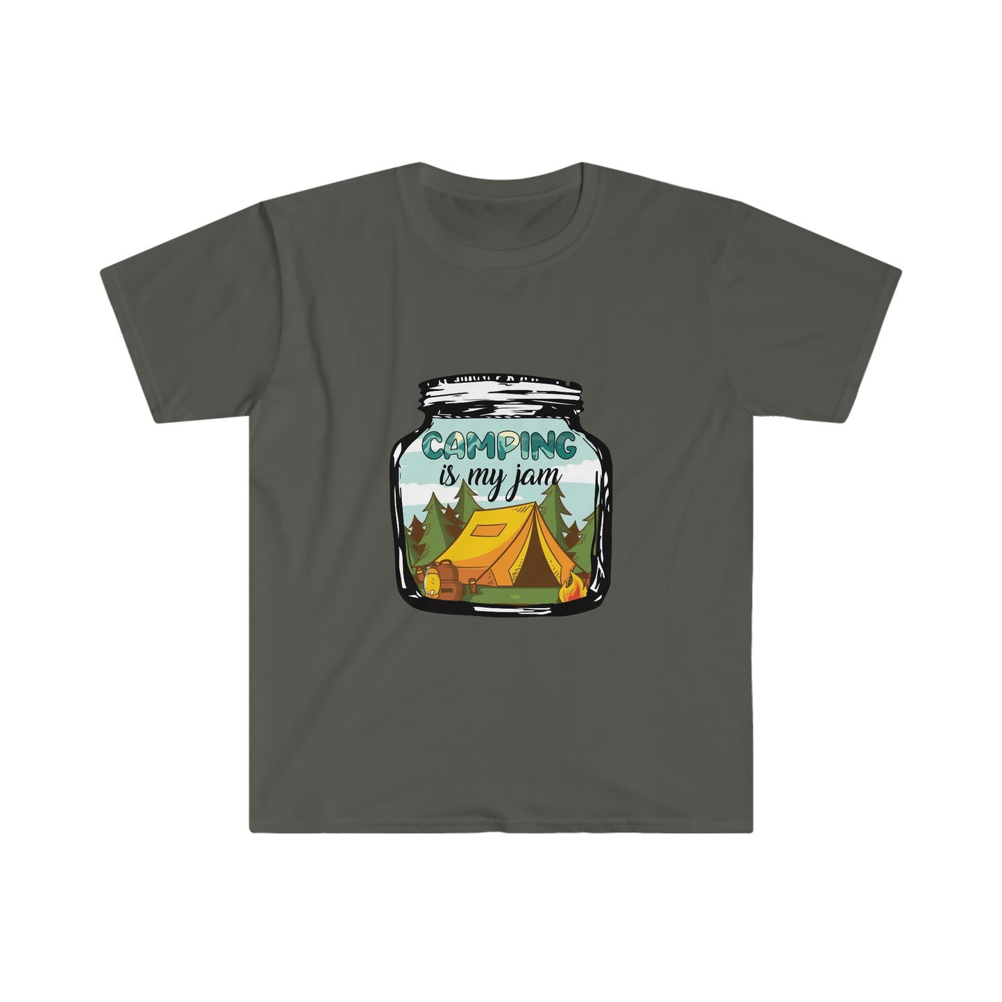 Camping is my jam Unisex Softstyle T-Shirt