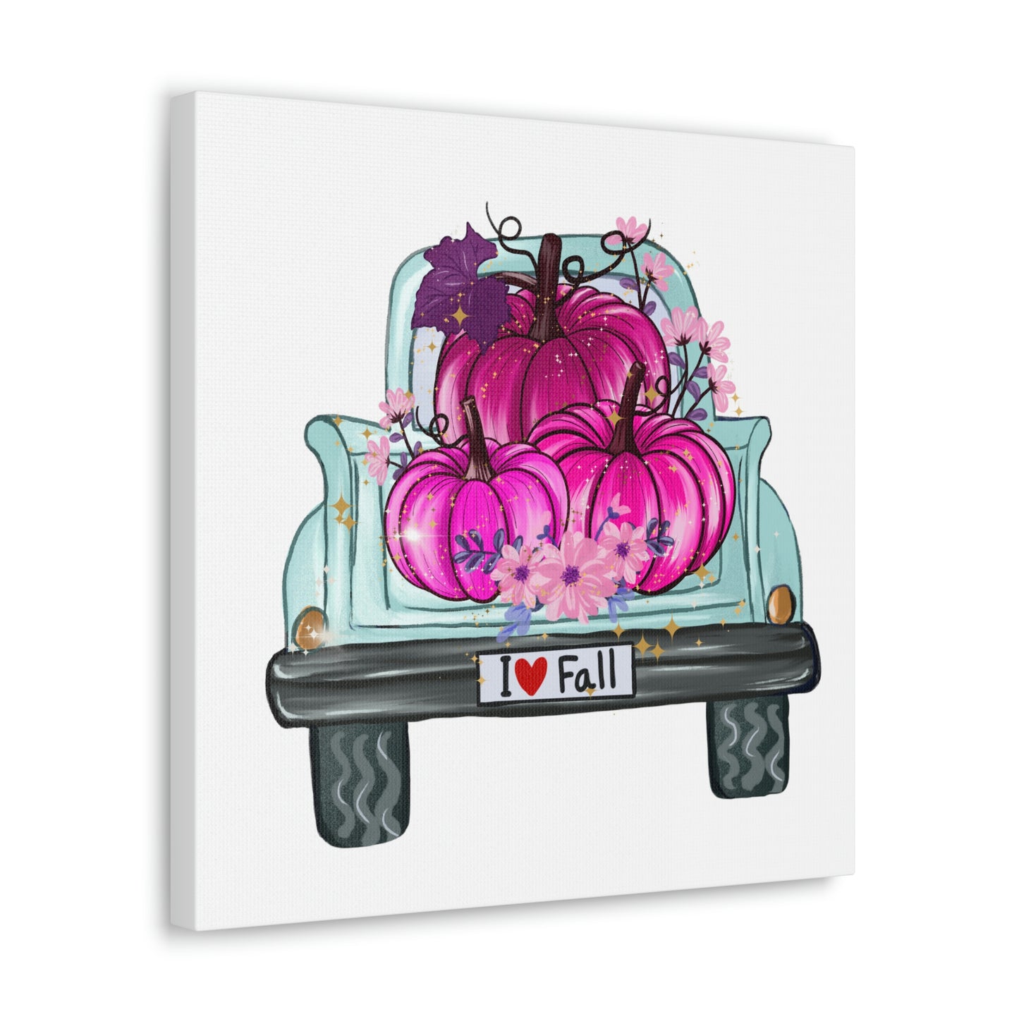 Fall Breast Cancer Awareness Truck, Classic Canvas