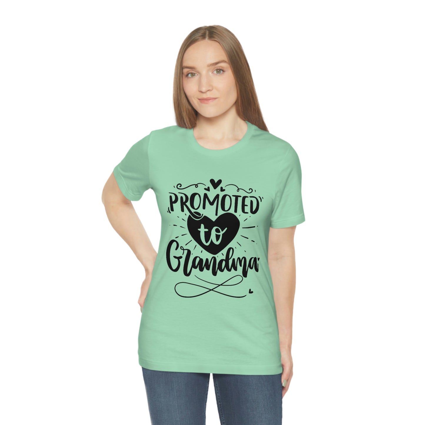 Promoted to Grandma Jersey Short Sleeve Tee