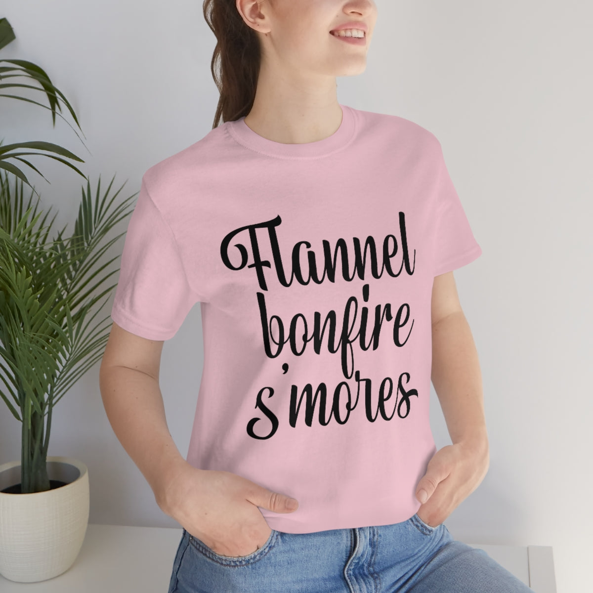 Flannel Bonfires S'mores Tee