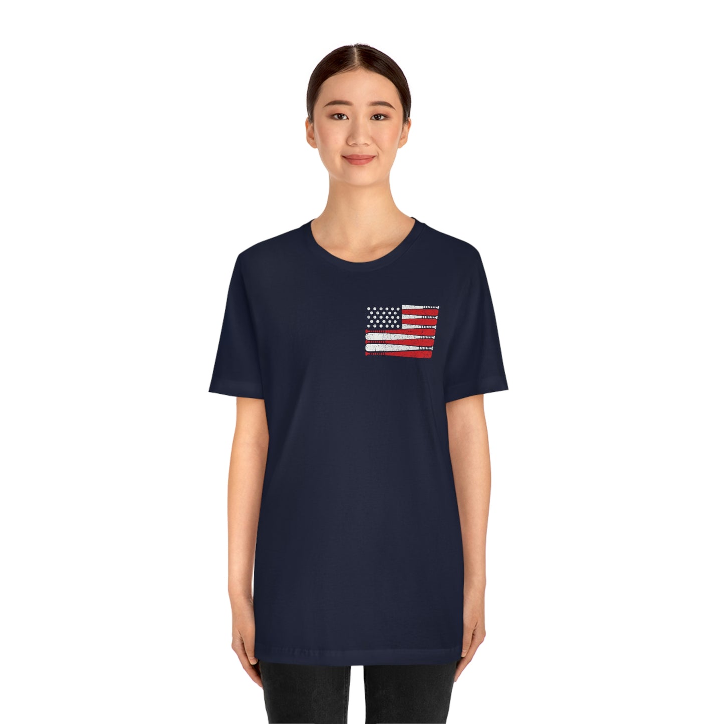 Baseball Flag Short Sleeve Tee