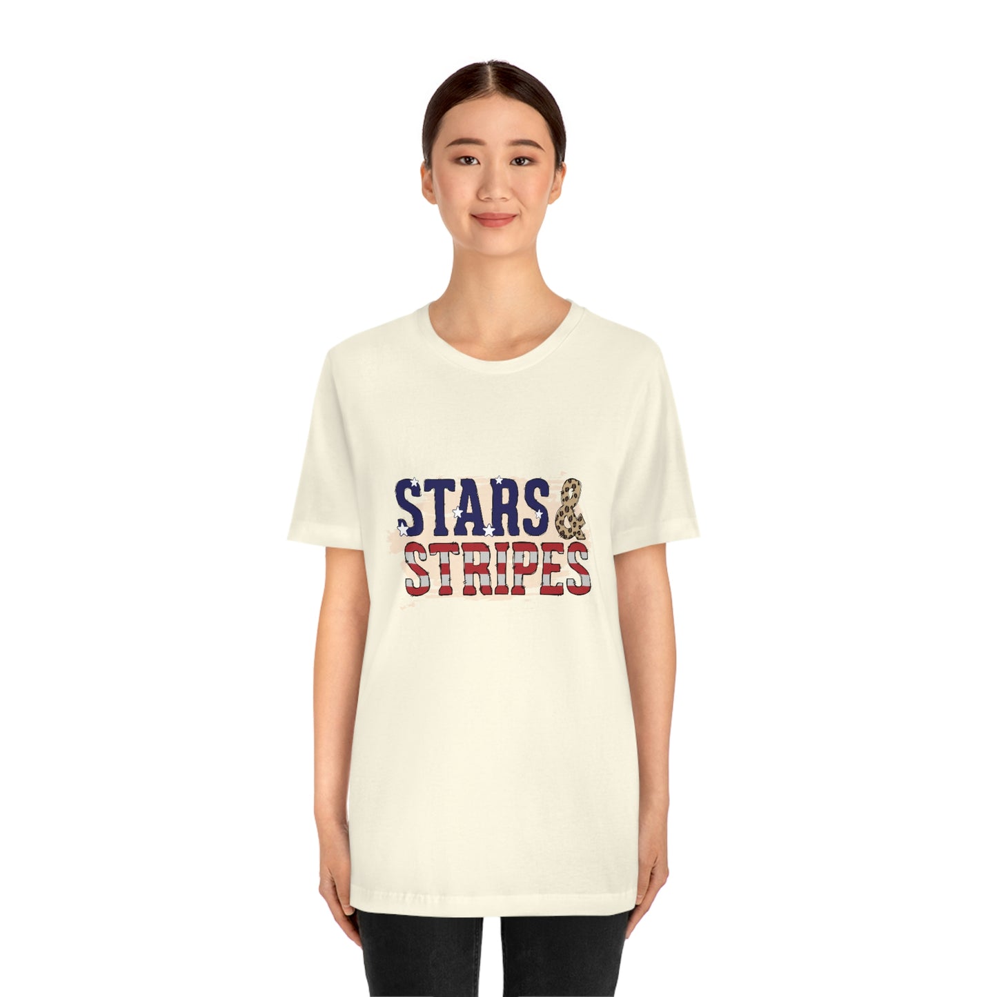 Stars and Stripes Unisex Jersey Short Sleeve Tee