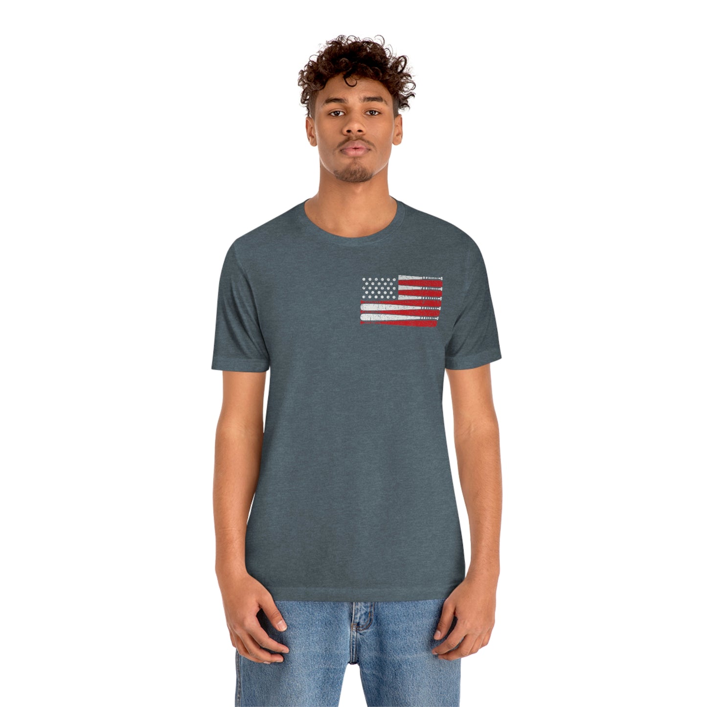 Baseball Flag Short Sleeve Tee