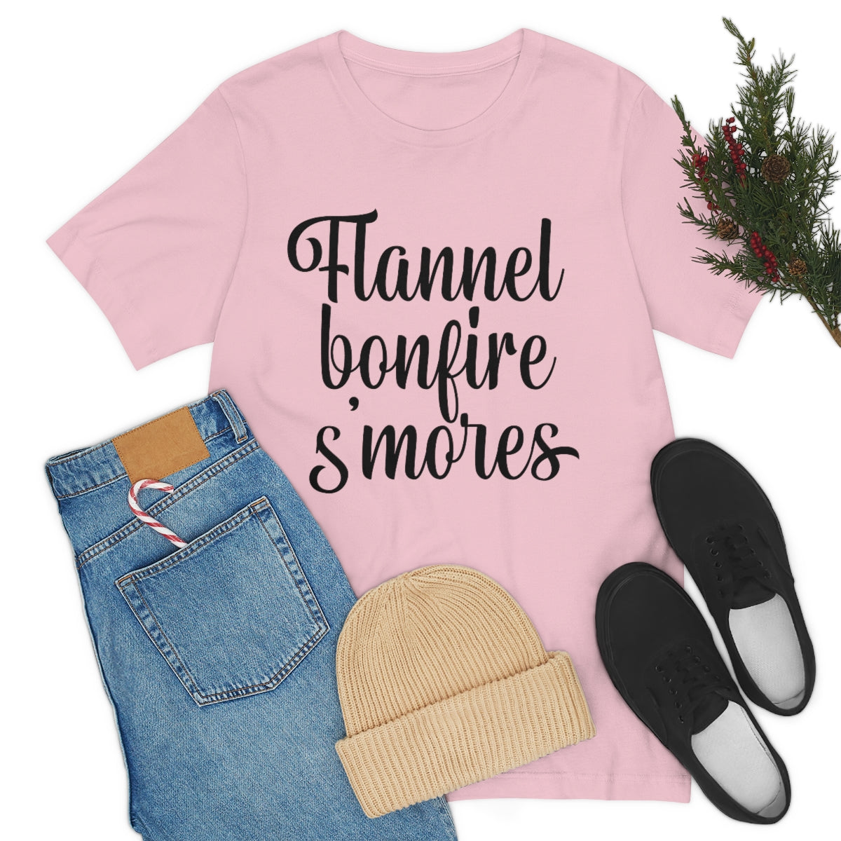 Flannel Bonfires S'mores Tee