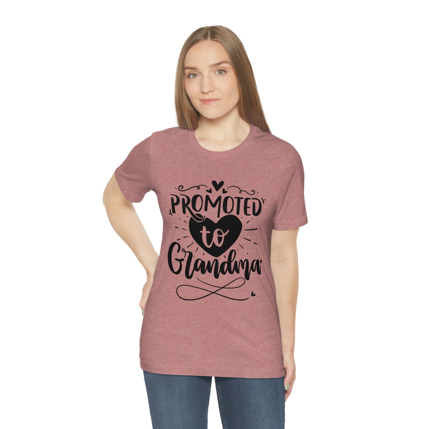 Promoted to Grandma Jersey Short Sleeve Tee