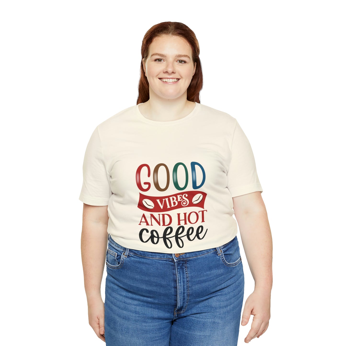 Good vibes and hot coffee Short Sleeve Tee