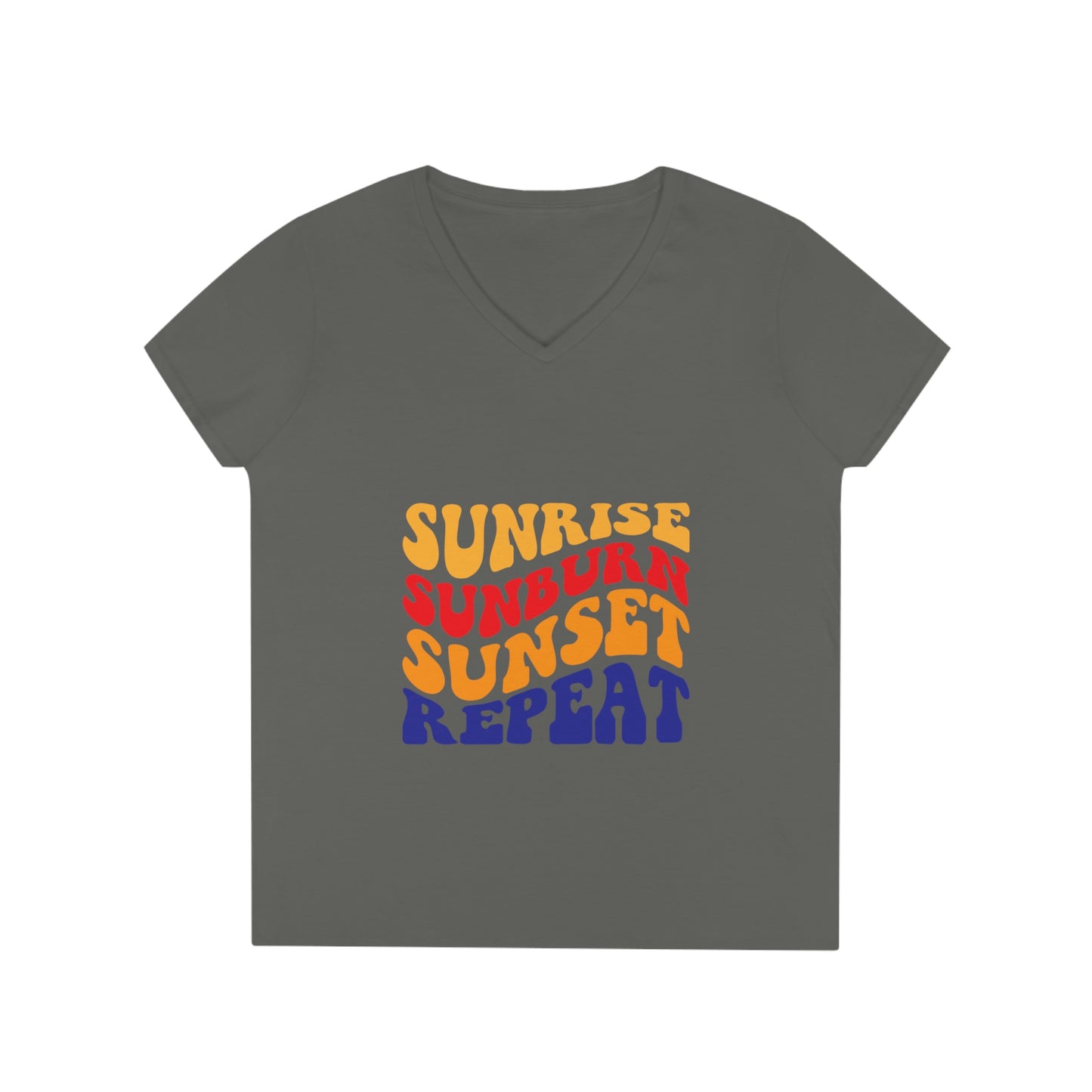 Ladies' Sunshine Lasso Sunrise Repeat V-Neck T-Shirt