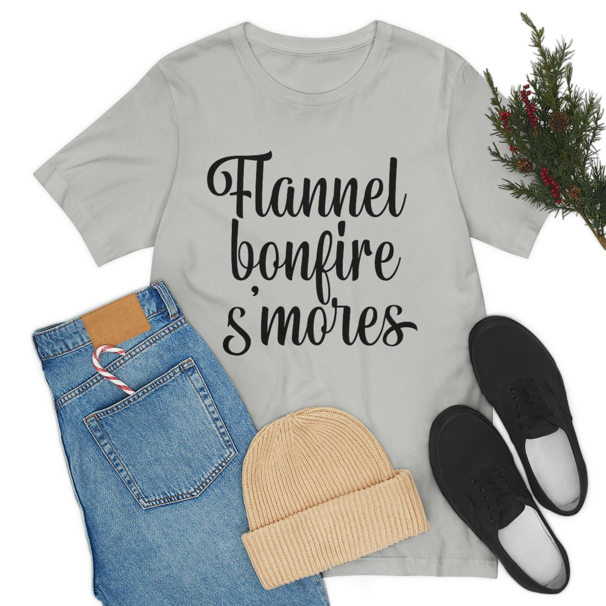 Flannel Bonfires S'mores Tee