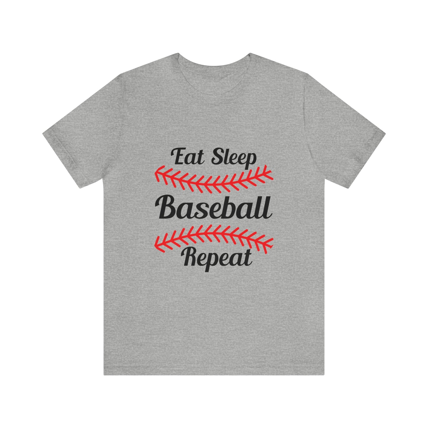 Eat Sleep Baseball Repeat Short Sleeve Tee