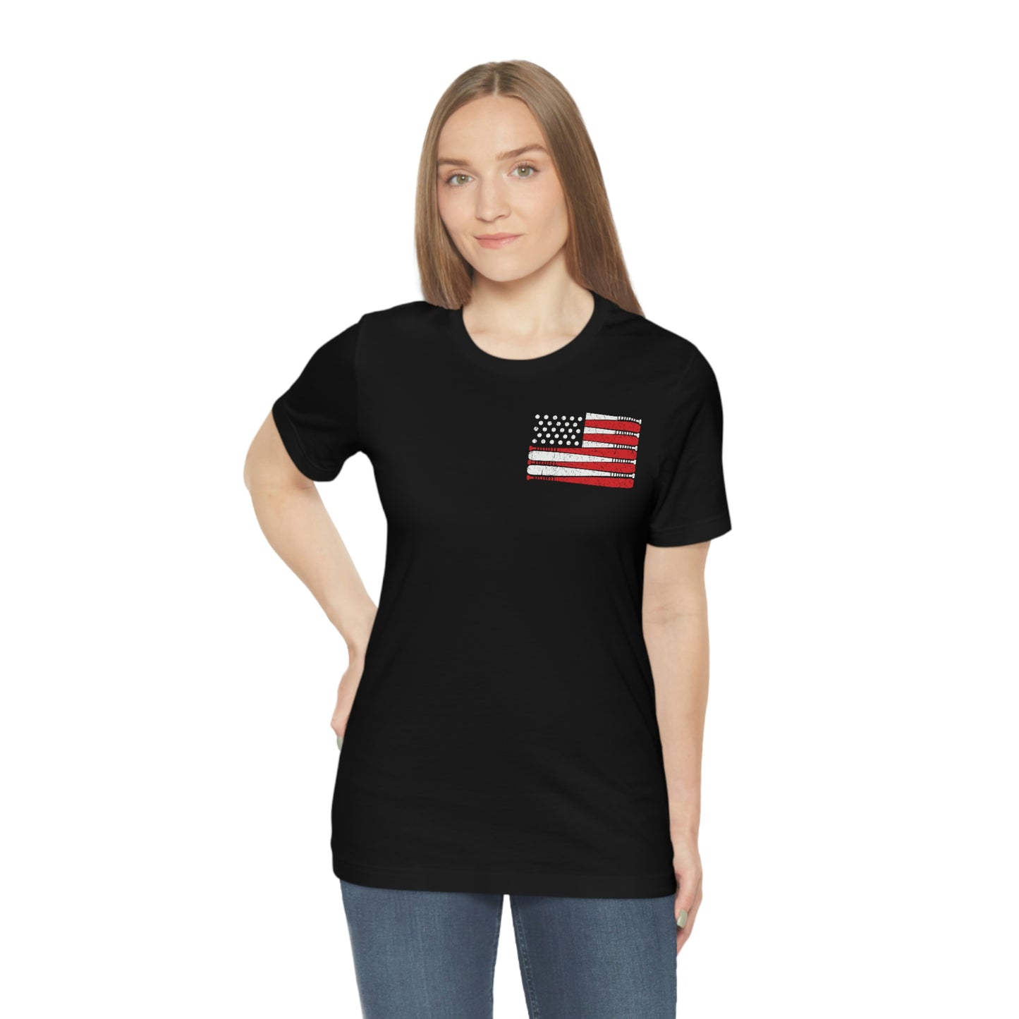 Baseball Flag Short Sleeve Tee