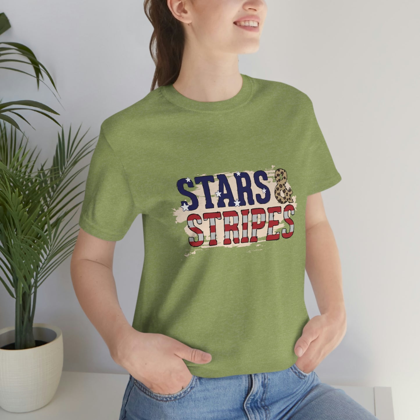 Stars and Stripes Unisex Jersey Short Sleeve Tee