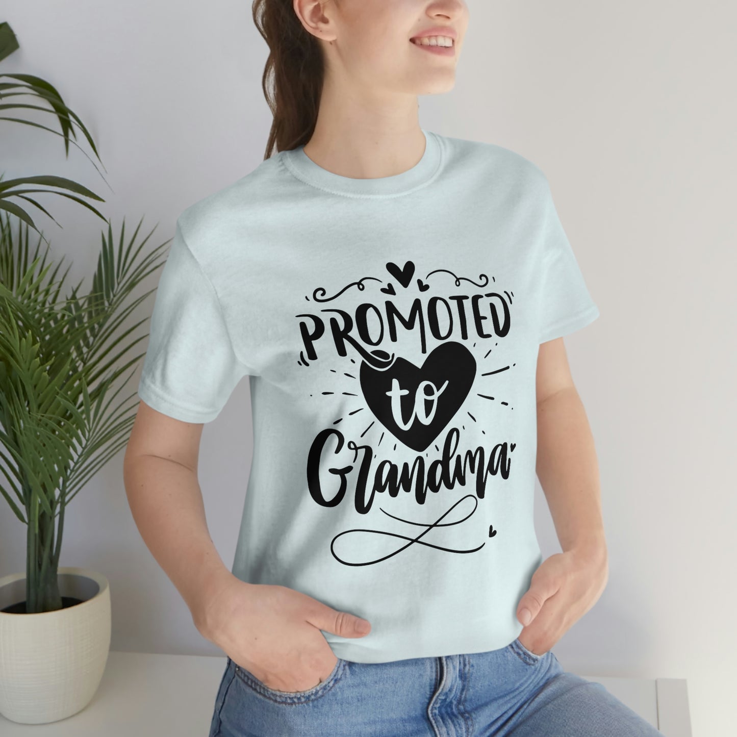 Promoted to Grandma Jersey Short Sleeve Tee