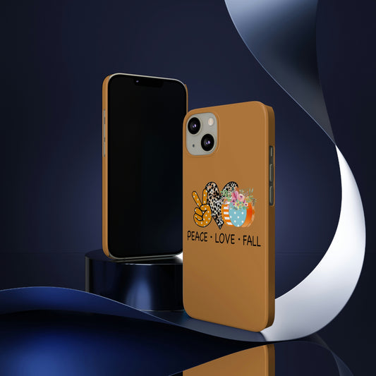 Slim Phone PEACE.LOVE.FALL Case-Mate