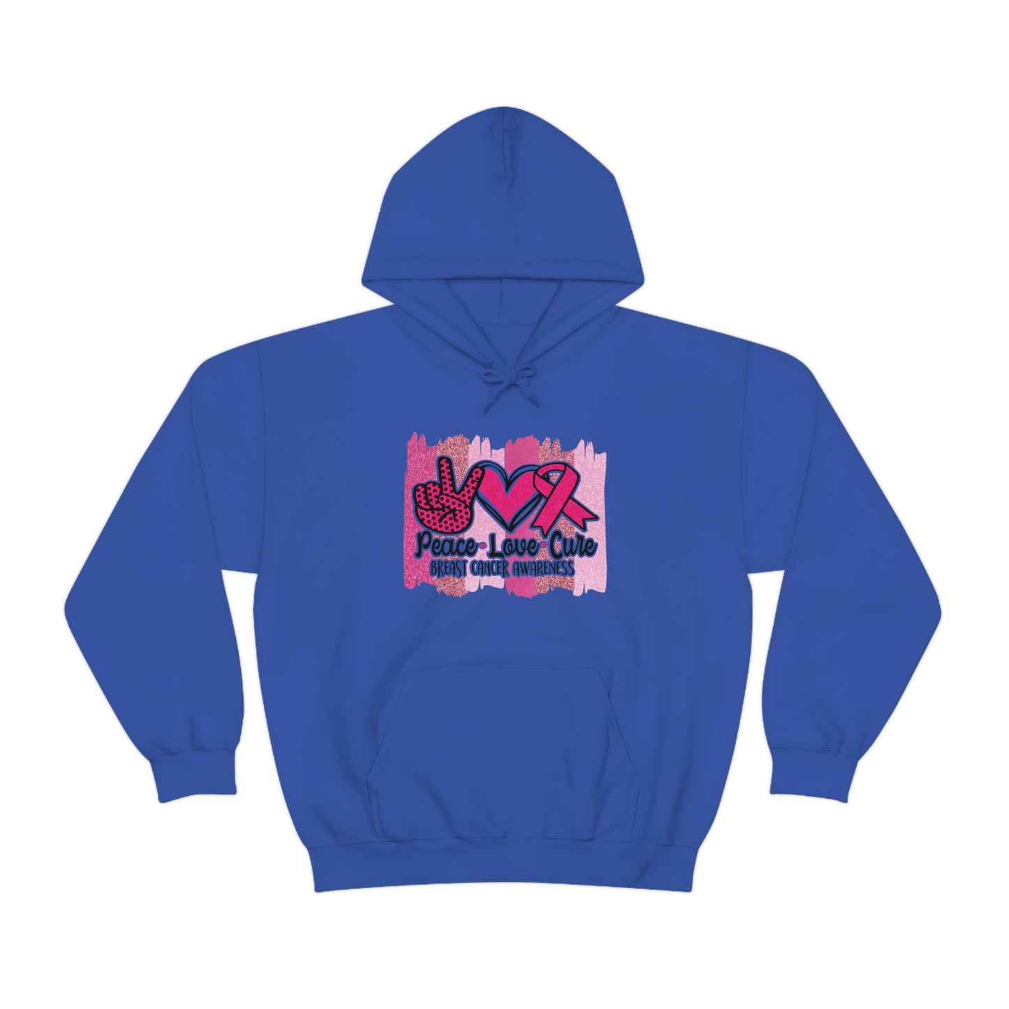 Peace.Love.Cure Unisex Heavy Blend™ Hooded Sweatshirt