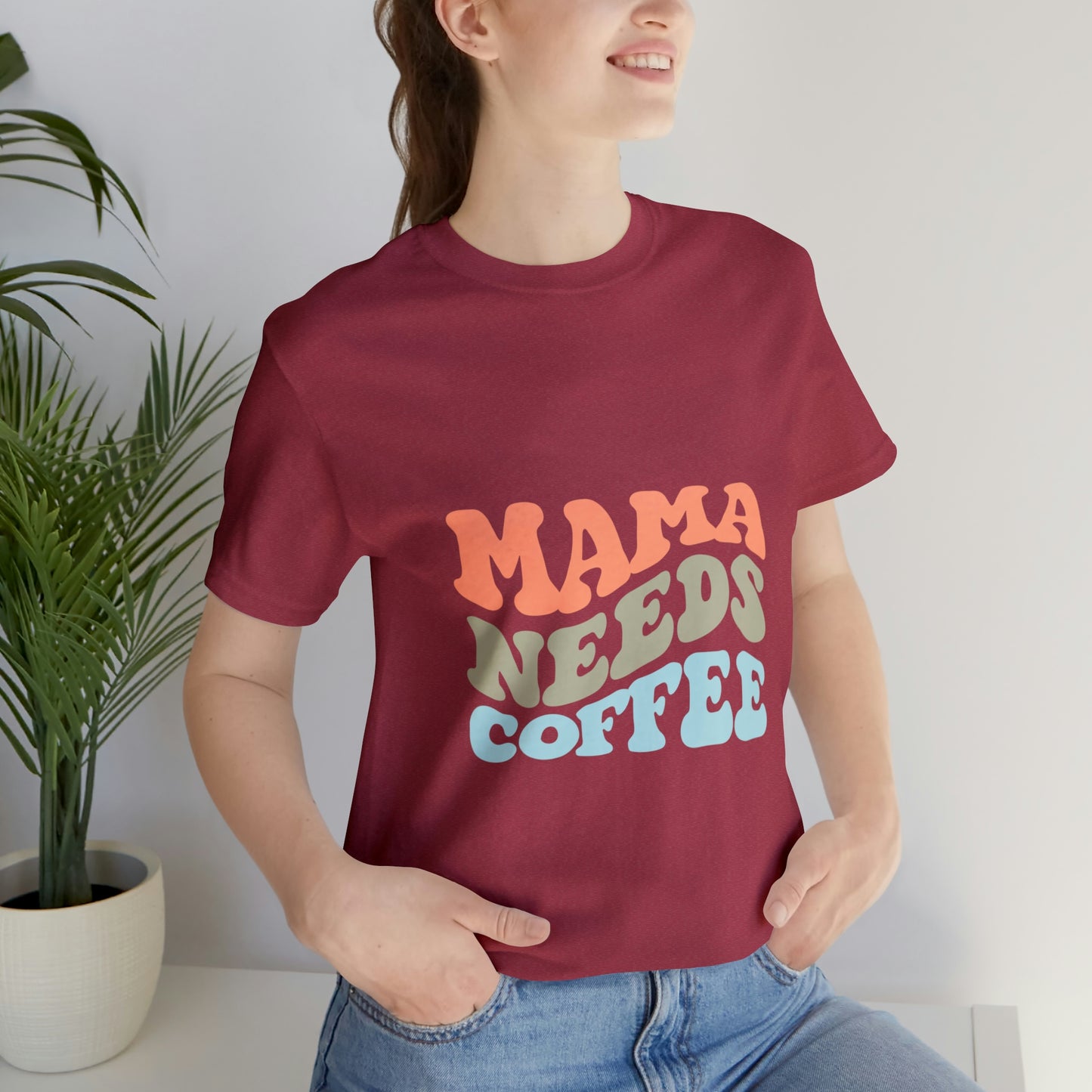 Mama Needs Coffee Jersey Short Sleeve Tee