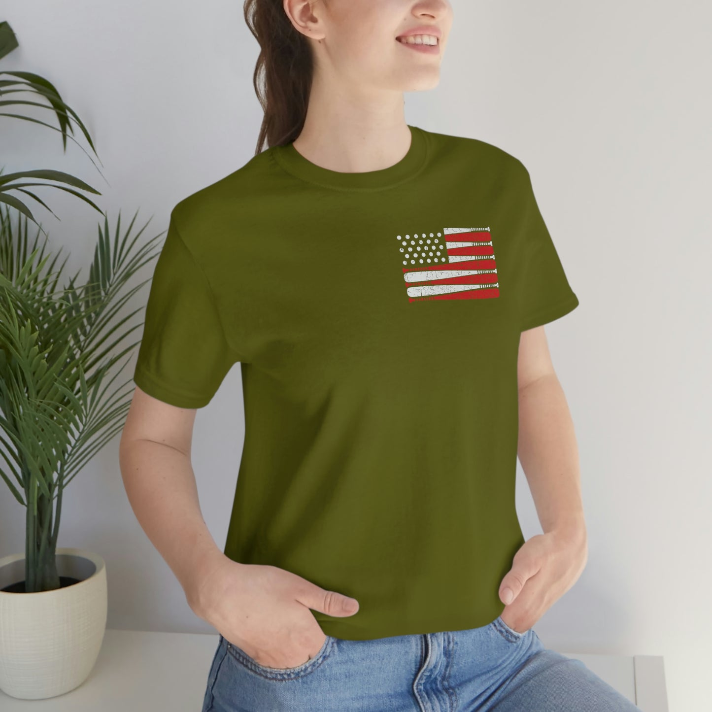 Baseball Flag Short Sleeve Tee