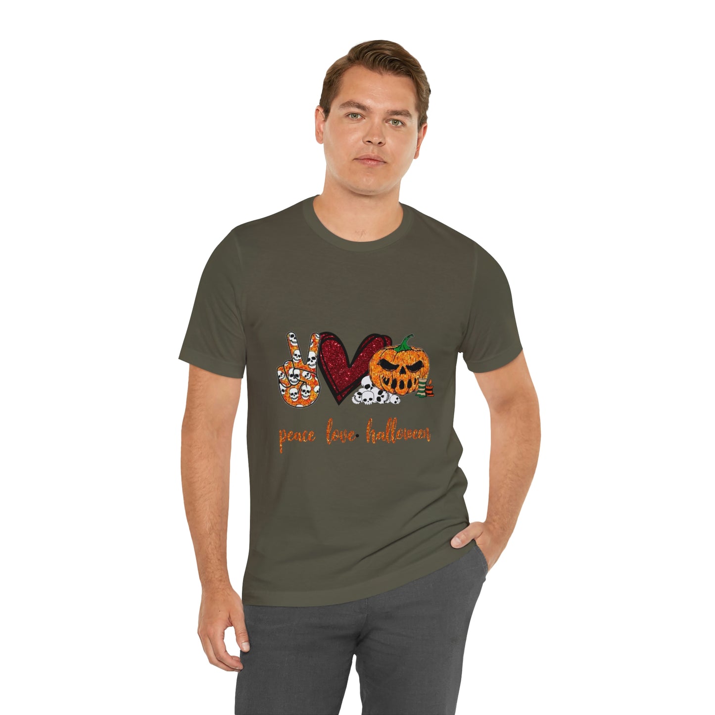 Peace, Love, & Halloween Unisex Shirt