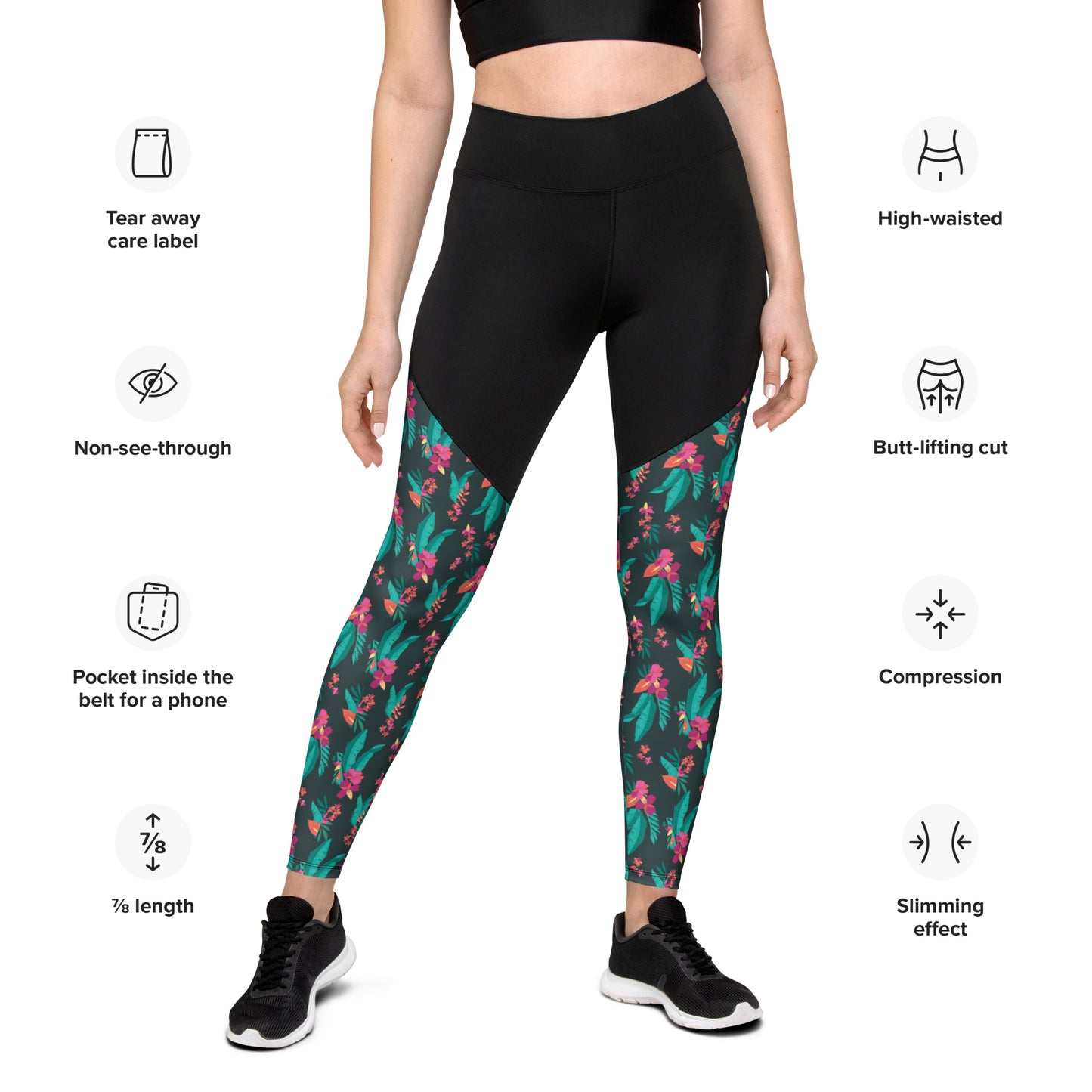 Sunshine Lasso Tropical Sports Leggings